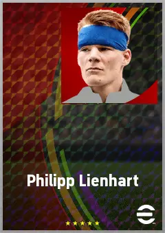 Philipp Lienhart eFootball 2026 player card, 77 OVR CB