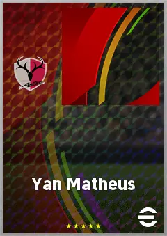 Yan Matheus eFootball 2026 player card, 73 OVR RWF