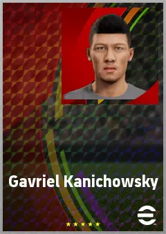 Gavriel Kanichowsky eFootball 2026 player card, 72 OVR AMF