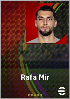 Rafa Mir eFootball 2026 player card, 73 OVR CF