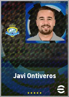 Javi Ontiveros eFootball 2026 player card, 72 OVR LMF