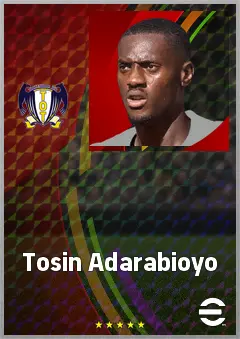 Tosin Adarabioyo eFootball 2026 player card, 74 OVR CB