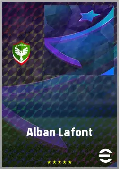 Alban Lafont eFootball 2026 player card, 74 OVR GK