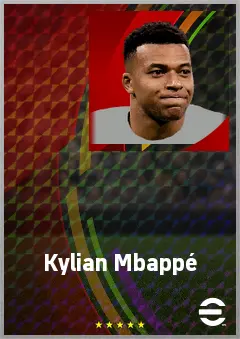Kylian Mbappé eFootball 2026 player card, 85 OVR CF