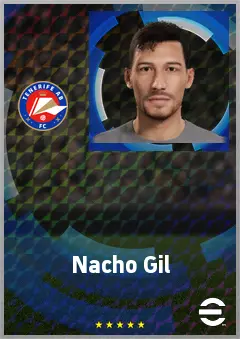 Nacho Gil eFootball 2026 player card, 70 OVR RMF