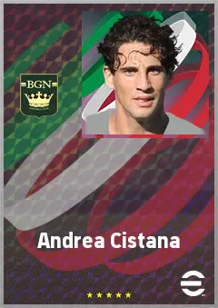 Andrea Cistana eFootball 2026 player card, 73 OVR CB