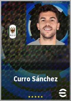 Curro Sánchez eFootball 2026 player card, 72 OVR CF