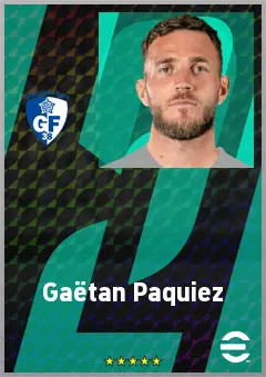 Gaëtan Paquiez eFootball 2026 player card, 69 OVR CB