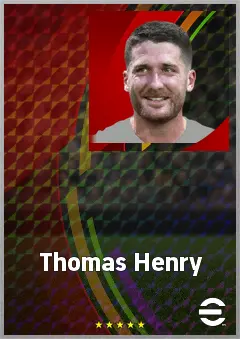 Thomas Henry eFootball 2026 player card, 69 OVR CF