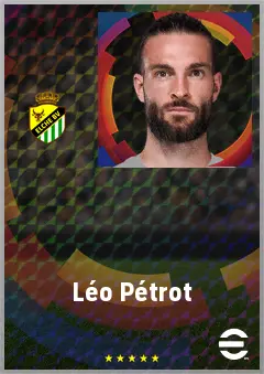 Léo Pétrot eFootball 2026 player card, 70 OVR LB