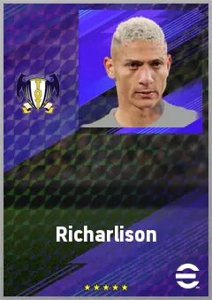 Richarlison eFootball 2026 player card, 76 OVR CF