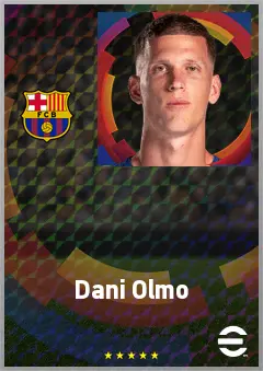 Dani Olmo eFootball 2026 player card, 79 OVR AMF