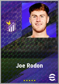 Joe Rodon eFootball 2026 player card, 74 OVR CB