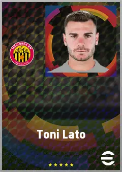 Toni Lato eFootball 2026 player card, 71 OVR LB