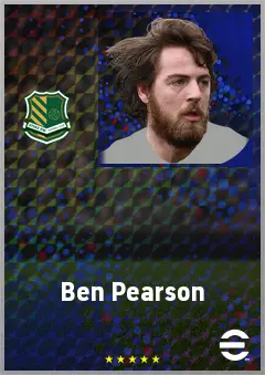 Ben Pearson eFootball 2026 player card, 71 OVR DMF