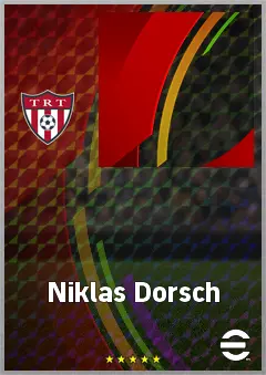 Niklas Dorsch eFootball 2026 player card, 74 OVR CMF