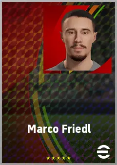 Marco Friedl eFootball 2026 player card, 73 OVR CB