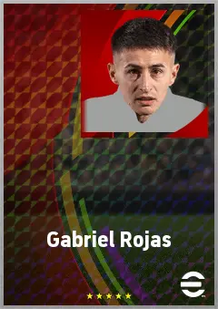 Gabriel Rojas eFootball 2026 player card, 77 OVR LMF
