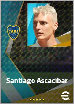 Santiago Ascacíbar eFootball 2026 player card, 76 OVR DMF
