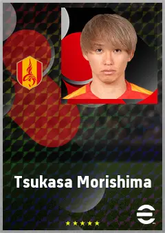 Morishima Tsukasa eFootball 2026 player card, 70 OVR AMF