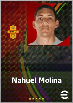 Nahuel Molina eFootball 2026 player card, 76 OVR RB