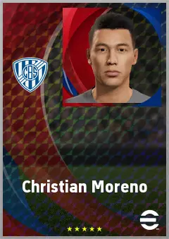 Christian Moreno eFootball 2026 player card, 68 OVR CB