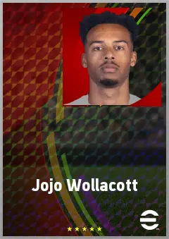 Jojo Wollacott eFootball 2026 player card, 69 OVR GK