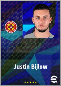 Justin Bijlow eFootball 2026 player card, 73 OVR GK