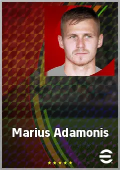 Marius Adamonis eFootball 2026 player card, 69 OVR GK