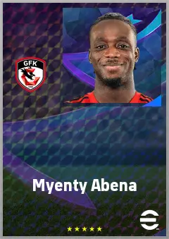 Myenty Abena eFootball 2026 player card, 69 OVR CB