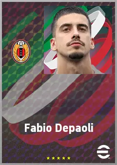 Fabio Depaoli eFootball 2026 player card, 72 OVR RB