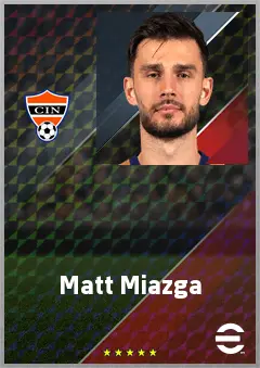 Matt Miazga eFootball 2026 player card, 73 OVR CB