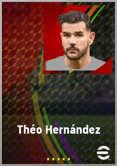 Théo Hernández eFootball 2026 player card, 80 OVR LB
