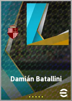 Damián Batallini eFootball 2026 player card, 73 OVR RWF