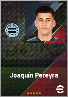 Joaquín Pereyra eFootball 2026 player card, 75 OVR LMF
