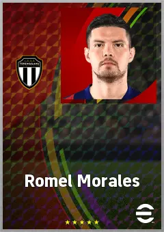 Romel Morales eFootball 2026 player card, 72 OVR CF