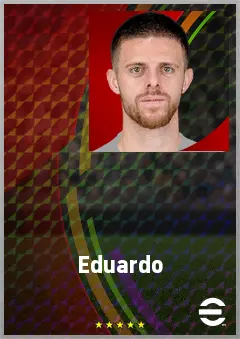 Eduardo eFootball 2026 player card, 70 OVR CMF