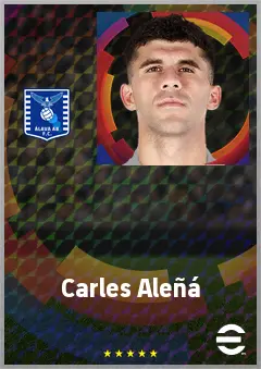 Carles Aleñá eFootball 2026 player card, 71 OVR AMF
