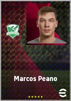 Marcos Peano eFootball 2026 player card, 70 OVR GK