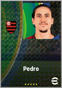 Pedro eFootball 2026 player card, 77 OVR CF