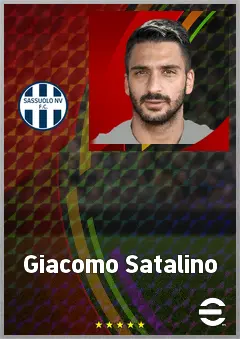 Giacomo Satalino eFootball 2026 player card, 69 OVR GK