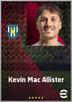 Kevin Mac Allister eFootball 2026 player card, 74 OVR CB