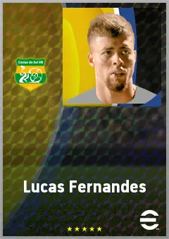 Lucas Fernandes eFootball 2026 player card, 68 OVR AMF