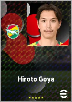 Goya Hiroto eFootball 2026 player card, 67 OVR CF
