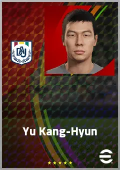 Yu Kang-Hyun eFootball 2026 player card, 67 OVR CF