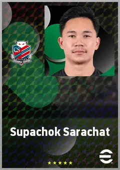 Supachok Sarachat eFootball 2026 player card, 68 OVR SS