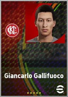 Giancarlo Gallifuoco eFootball 2026 player card, 66 OVR CB