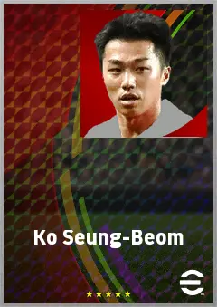 Ko Seung-Beom eFootball 2026 player card, 70 OVR CMF