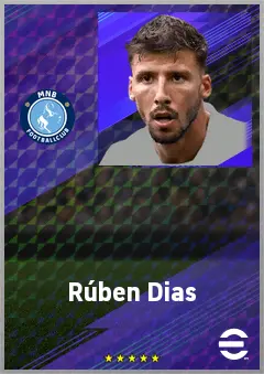 Rúben Dias eFootball 2026 player card, 81 OVR CB