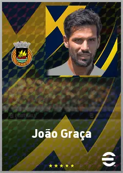João Graça eFootball 2026 player card, 68 OVR CMF